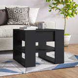 Salontafel 55,5X55X45 Cm Bewerkt Hout Artisanaal Eikenkleur