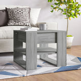 Salontafel 55,5X55X45 Cm Bewerkt Hout Artisanaal Eikenkleur