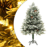 Kerstboom Met Led En Dennenappels 150 Cm Pvc En Pe Groen