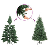 Kerstboom Met Led En Dennenappels 150 Cm Pvc En Pe Groen