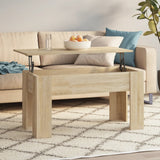 Salontafel 79X49X41 Cm Bewerkt Hout