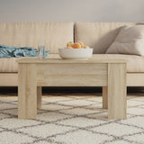 Salontafel 79X49X41 Cm Bewerkt Hout
