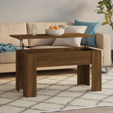 Salontafel 79X49X41 Cm Bewerkt Hout