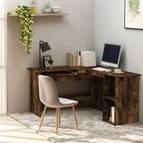 Hoekbureau 120X140X75 Cm Bewerkt Hout Eikenkleurig
