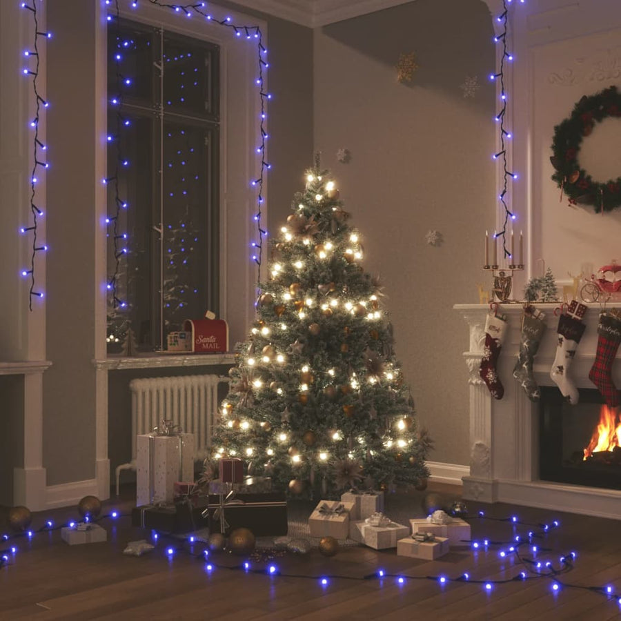 Lichtslinger Met 1000 Led's Pvc Blauw