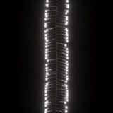 Lichtslinger Cluster Met 400 Led's 7,4 M Pvc Koudwit En Donkergroen