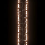 Lichtslinger Cluster Met 3000 Led's Pvc Warmwit En Donkergroen