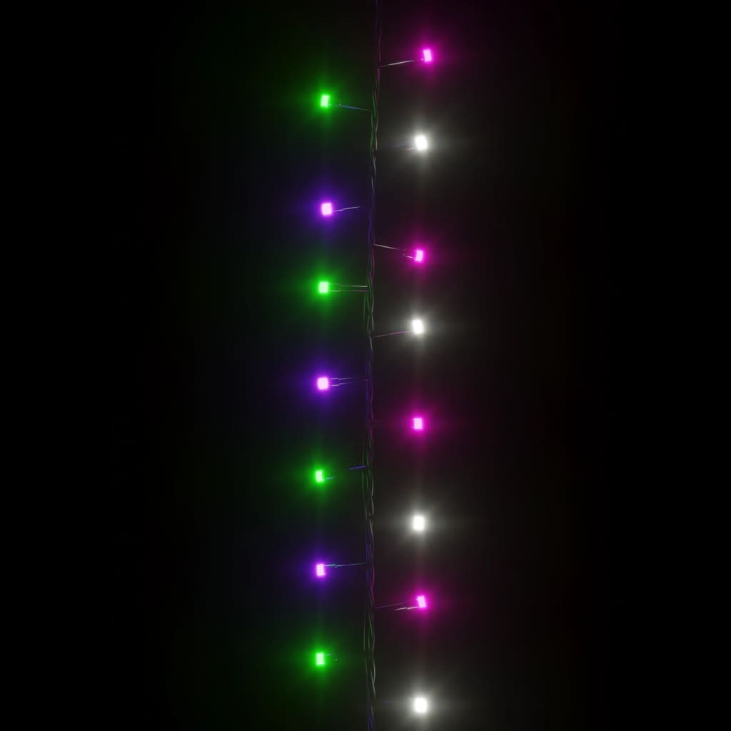 Lichtslinger Compact Met 1000 Led's Pvc Pastel Meerkleurig En Donkergroen