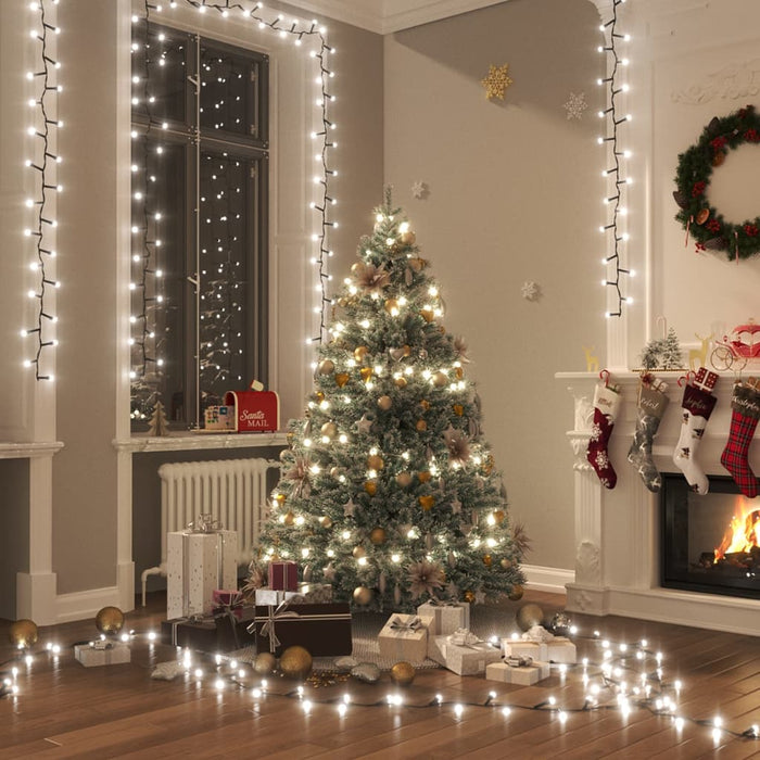Lichtslinger Compact Met 3000 Led's Pvc Koudwit En Donkergroen