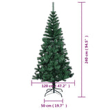 Kunstkerstboom Met Iriserende Uiteinden 240 Cm Pvc Groen