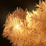 Kunstkerstboom Met Verlichting En Pot 120 Cm Pvc Wit