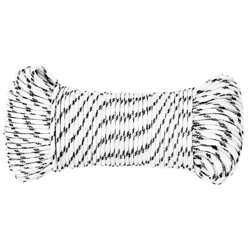 Boottouw Gevlochten X Polyester Wit