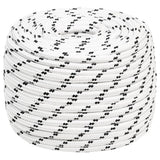 Boottouw Gevlochten X Polyester Wit