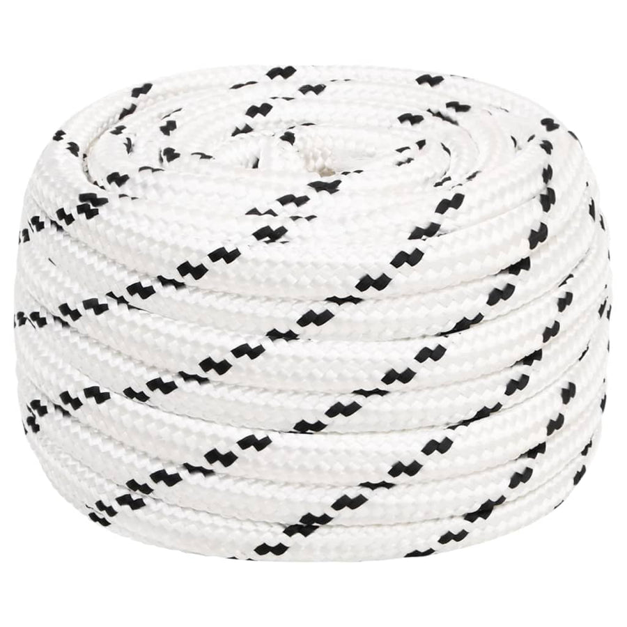 Boottouw Gevlochten X Polyester Wit