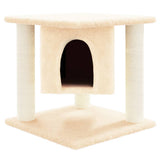 Kattenmeubel Met Sisal Krabpalen 37 Cm Kleurig