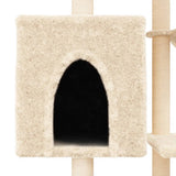 Kattenmeubel Met Sisal Krabpalen 131 Cm Kleurig