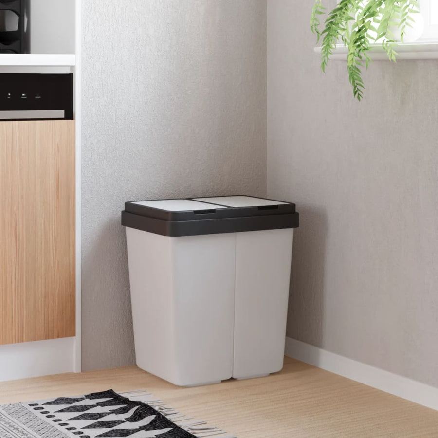Dubbele Vuilnisbak 2X25 L Kleurig