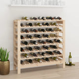 Wijnrek 61,5X30X82 Cm Massief Grenenhout Naturel