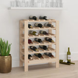 Wijnrek 61,5X30X82 Cm Massief Grenenhout Naturel