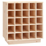 Wijnkast 55,5X34X61 Cm Massief Grenenhout