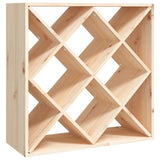Wijnkast 62X25X62 Cm Massief Grenenhout Naturel