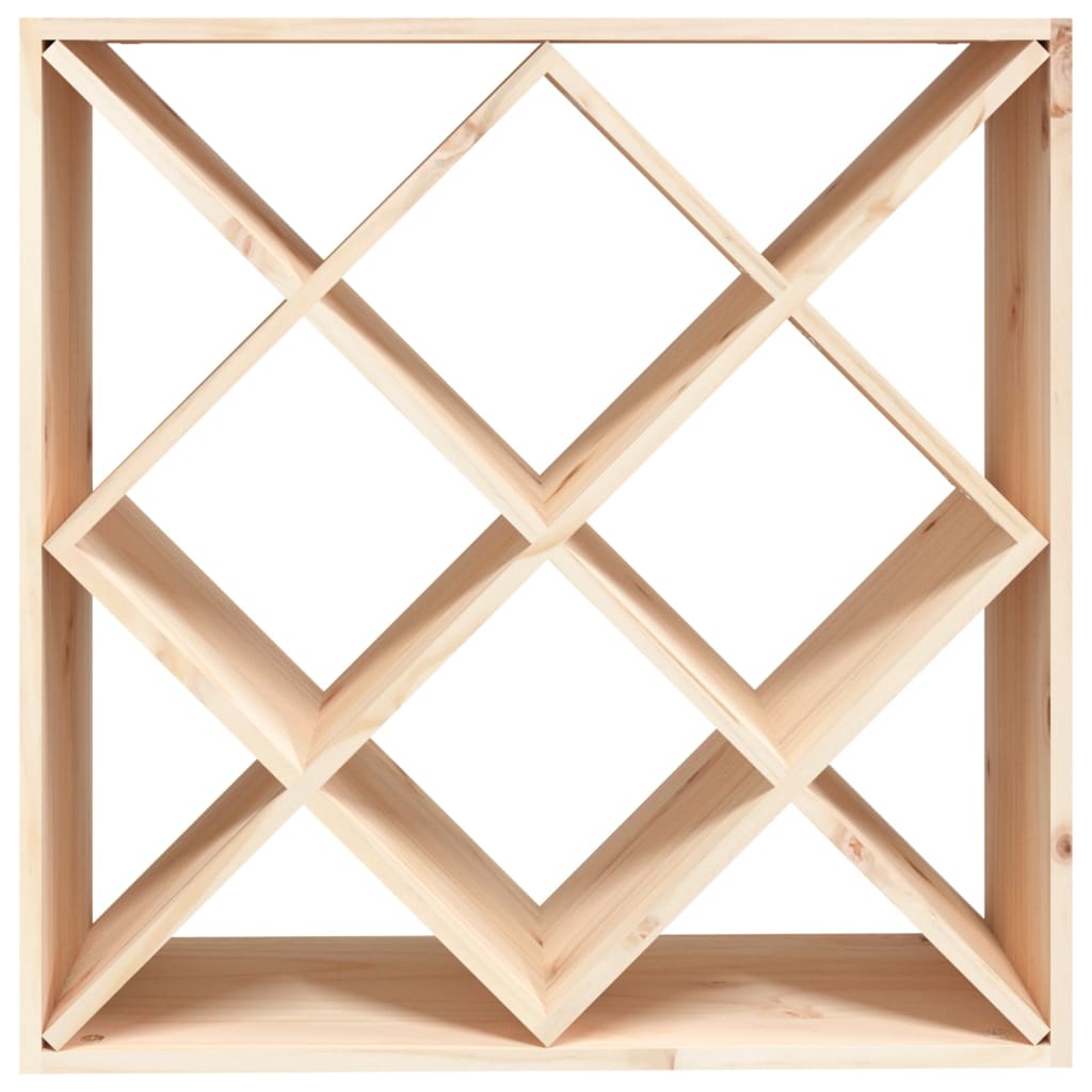 Wijnkast 62X25X62 Cm Massief Grenenhout Naturel