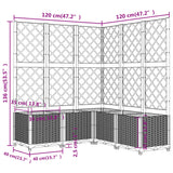 Plantenbak Met Latwerk Polypropeen