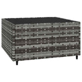 3-Delige Loungeset Met Kussens Poly Rattan