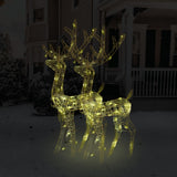 Kerstversiering Rendier 90 Led's Acryl Warmwit