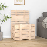 Opbergbox 91X40,5X42 Cm Massief Grenenhout Naturel