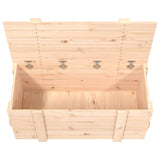 Opbergbox 91X40,5X42 Cm Massief Grenenhout Naturel
