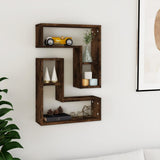 Wandschappen 50X15X50 Cm Bewerkt Hout