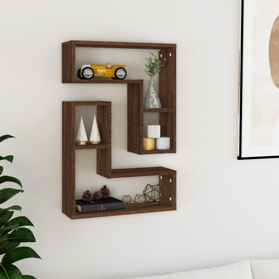 Wandschappen 50X15X50 Cm Bewerkt Hout