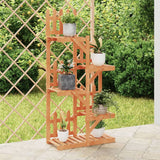 Plantenstandaard Met Wielen Massief Vurenhout