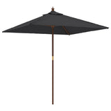 Parasol Met Houten Paal 198X198X231 Cm