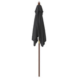 Parasol Met Houten Paal 198X198X231 Cm