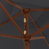 Parasol Met Houten Paal 198X198X231 Cm
