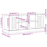 Schoenenbank Vigo 106X35X40 Cm Massief Grenenhout