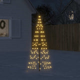 Led-Kerstboom Aan Vlaggenmast 1534 Leds Warm Wit Warmwit
