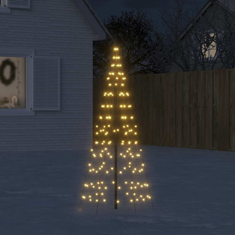 Led-Kerstboom Aan Vlaggenmast 1534 Leds Warm Wit Warmwit