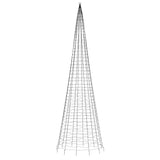 Led-Kerstboom Aan Vlaggenmast 1534 Leds Warm Wit Warmwit