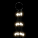 Led-Kerstboom Aan Vlaggenmast 3000 Leds Koud Wit Koudwit