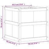 Plantenbak 70X70X70 Cm Massief Douglashout