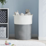Opbergmand Ø 49X65 Cm Katoen En Wit