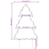 Kerstverlichting Kerstboom Met Grondpinnen 115 Led's 90 Cm