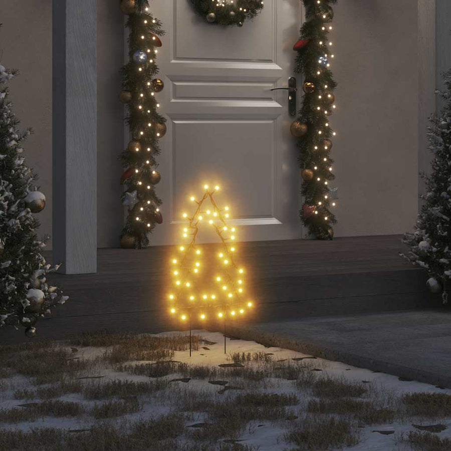 Kerstverlichting Kerstboom Silhouet 80 Leds Warm Wit