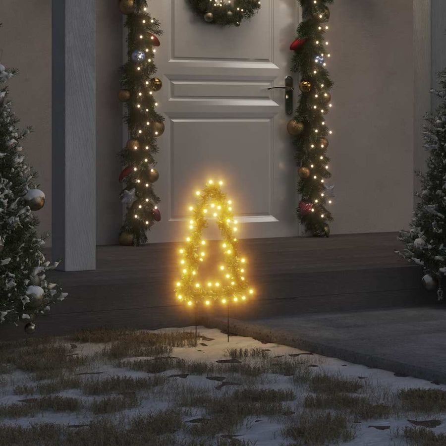 Kerstverlichting Kerstboom Met Grondpinnen 50 Led's 30 Cm