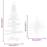 Kerstdecoratie Kerstboom Massief Grenenhout Naturel (Onafgewerkt)