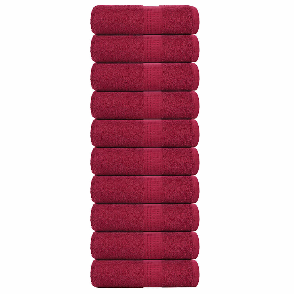 Douchehanddoeken Frogn 360 G/M² Bordeaux Bordeauxrood
