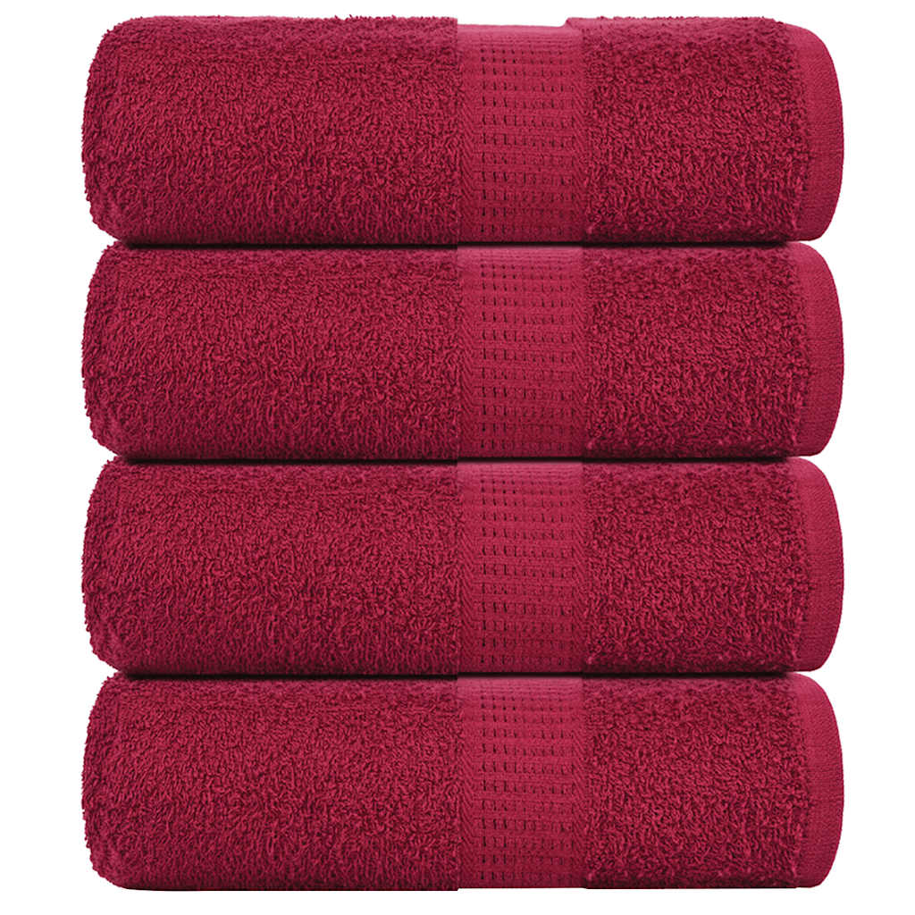 Douchehanddoeken Frogn 360 G/M² Bordeaux Bordeauxrood